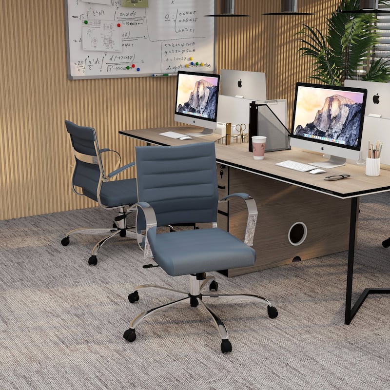 Mesh Office Chair with Adjustable Height, Swivel, and Tilt Benmar Series by LeisureMod