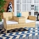 preview thumbnail 20 of 18, SAFAVIEH Outdoor Viora Wicker Loveseat. - 52" W x 25" D x 33" H