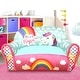 preview thumbnail 3 of 1, Heritage Kids Unicorn Toddler Pink Bean Bag Sofa Chair