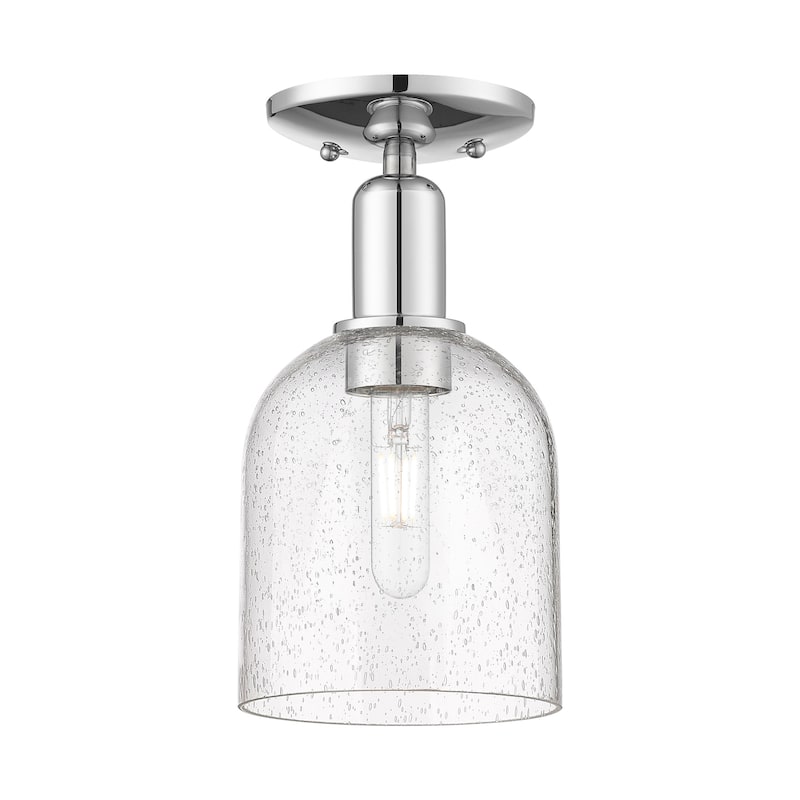 Innovations Lighting 716-1C-11-6 Bella Semi-Flush Bella 6" Wide - Polished Chrome / Seedy
