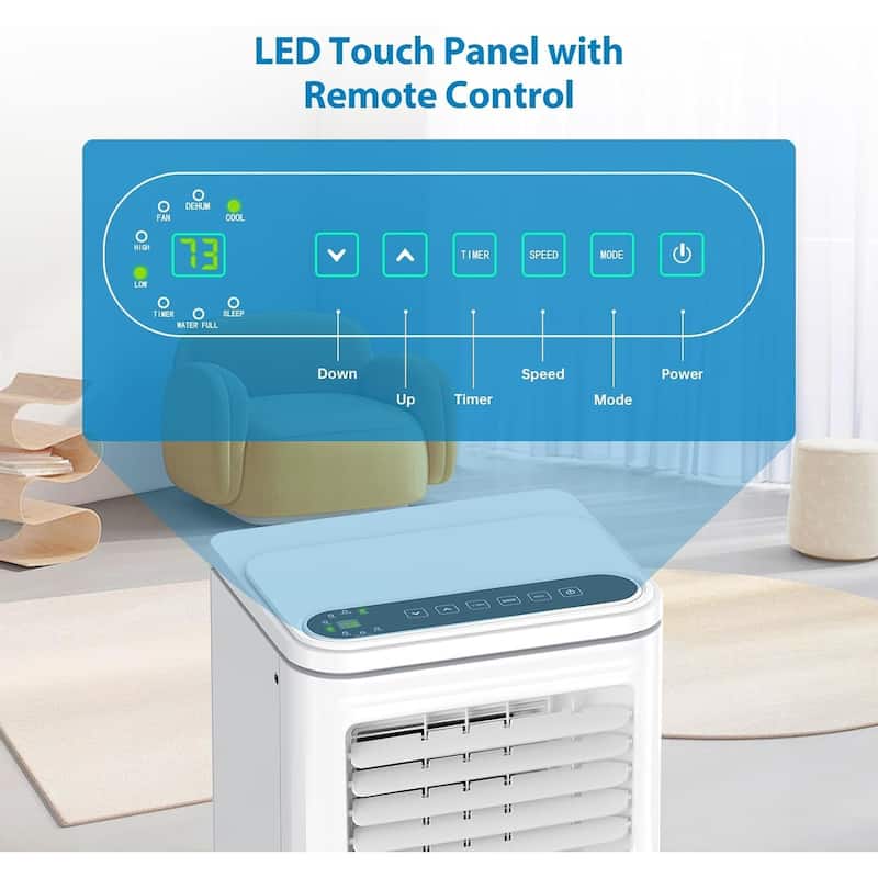8,000Btu Portable Air Conditioners, Cooling Up to 350 sq.ft