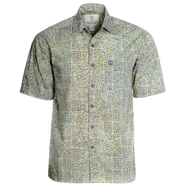Shop Artisan Outfitters Green Mens Size 4xlt Printed Button Down