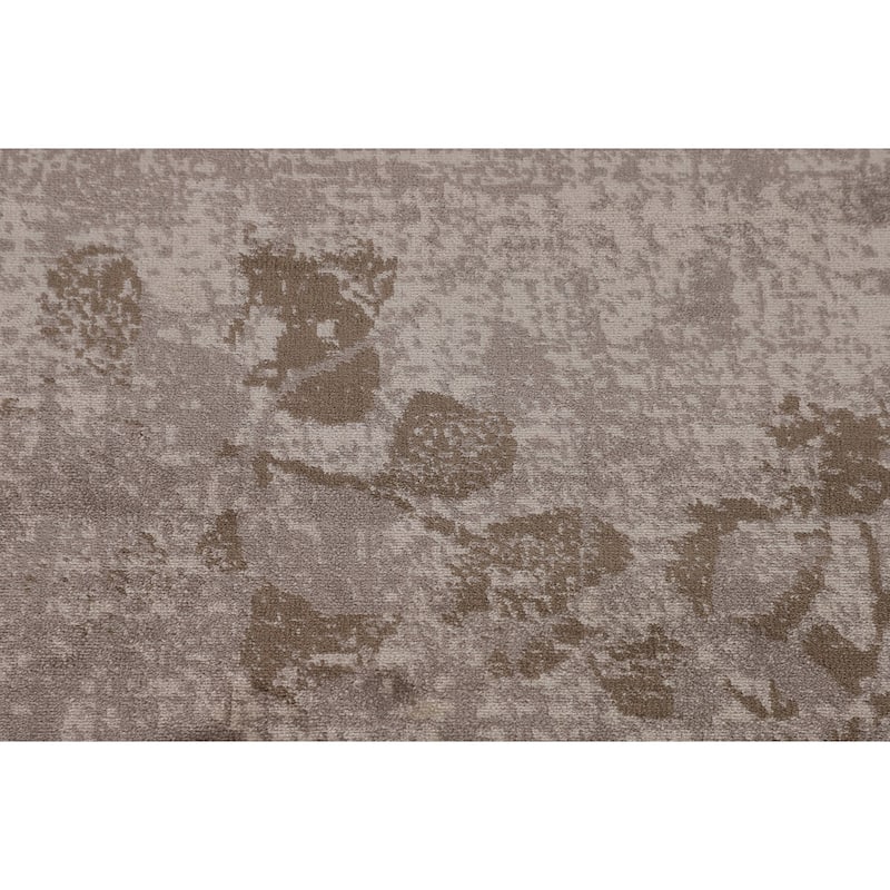 Beige Floral Art & Craft Turkish Area Rug Machine Made Carpet - 5'0" x 7'6"