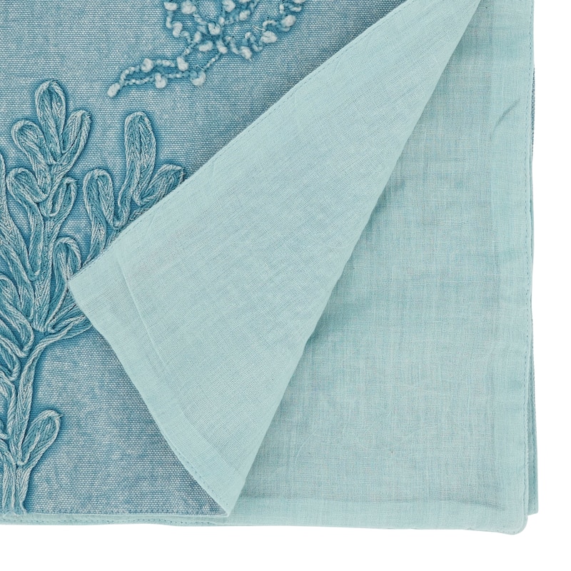 Seashore Stonewashed Detail Table Runner - 16"x72"