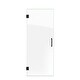 preview thumbnail 2 of 9, DreamLine Unidoor 29 in. W x 72 in. H Frameless Hinged Shower Door - 29" W