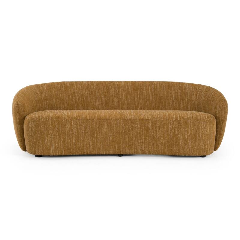 Divani Casa Norris Modern Mustard Fabric Sofa