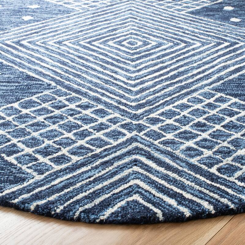 SAFAVIEH Handmade Micro-Loop Crystele Modern Wool Rug