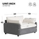 preview thumbnail 22 of 53, Oversized Chenille Single Sofa for Living Room,Couch Lounge with Arm Pillows,3 Colors