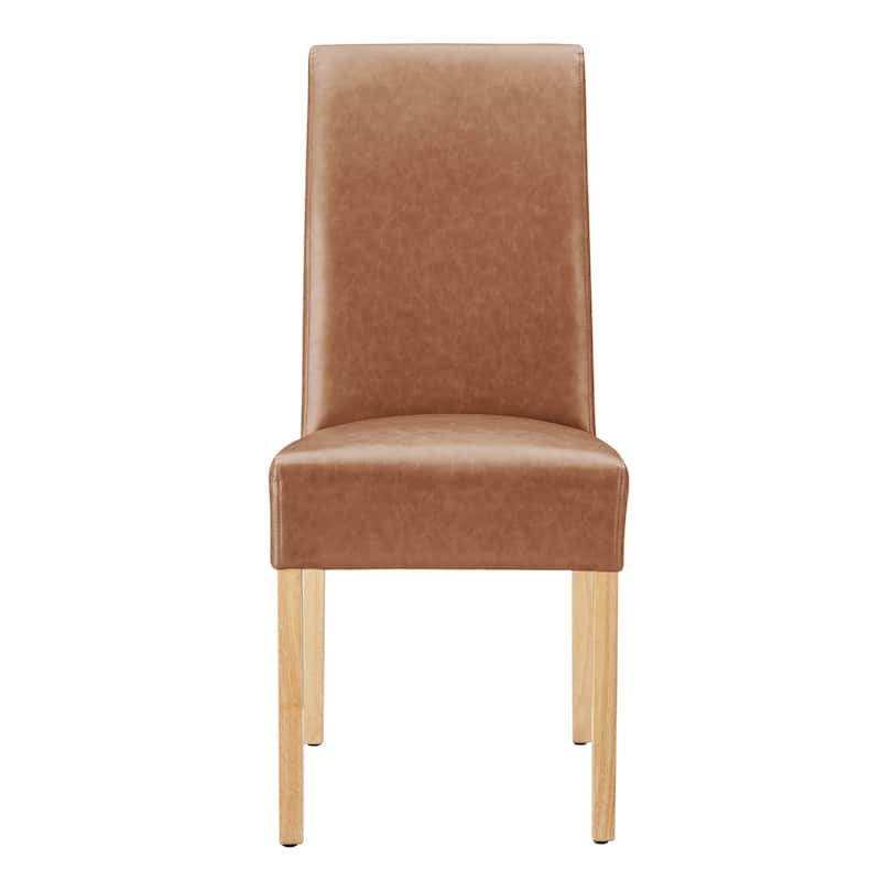 NPD Furniture Valencia Faux Leather Dining Side Chair (Set of 2)