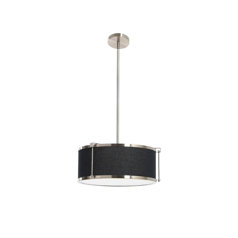 Robert Stevenson Lighting Harrison - Metal Ceiling Light with Linen