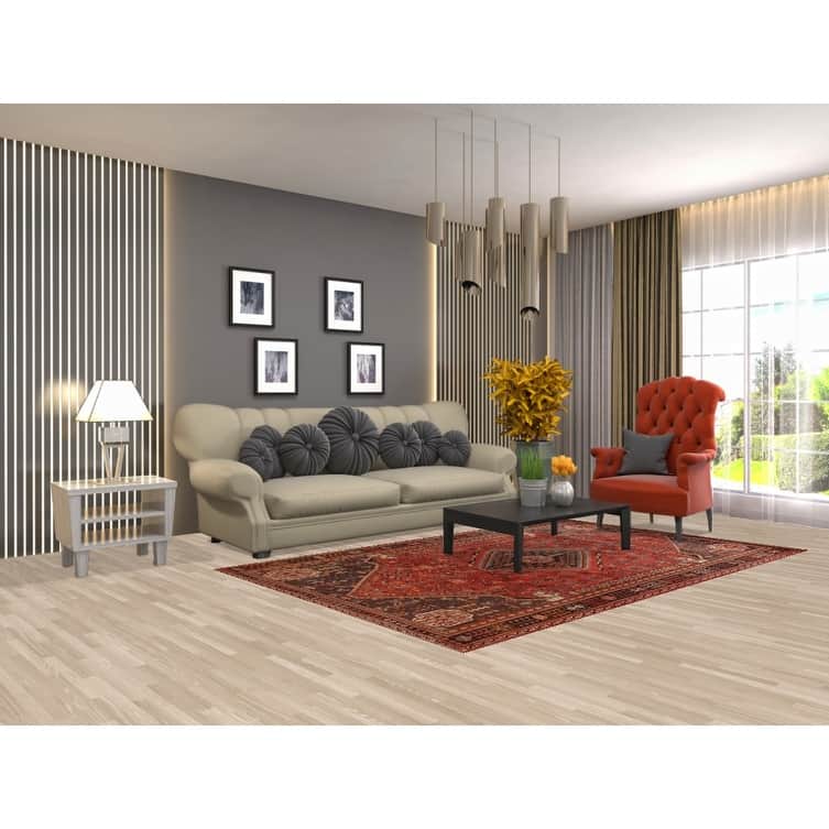 Shiraz Persian Vintage Area Rug Handmade Wool Carpet - 5'2"x 8'2"