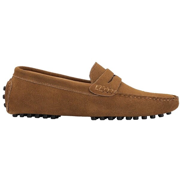 Jions Mens Driving Penny Loafers Suede Moccasins Slip On Casual