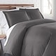 preview thumbnail 94 of 118, Vilano Comfort Premium Ultra-soft 3-piece Duvet Cover Set Slate - 2 Piece - Twin