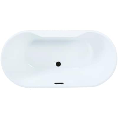 Kingston Brass VTDE512823C42 Aqua Eden 51" Free Standing Acrylic