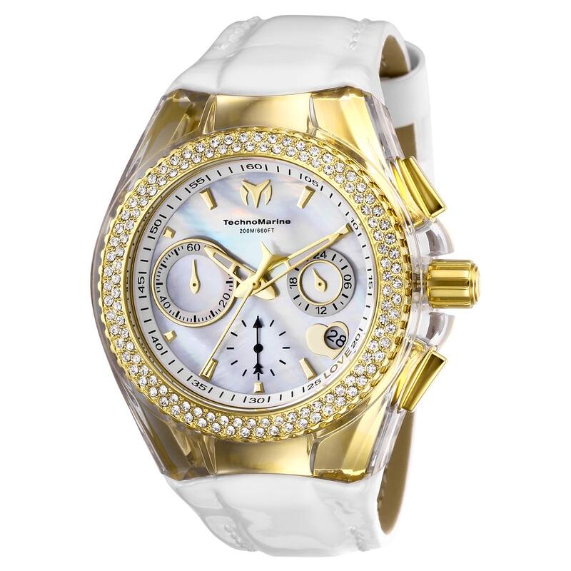 Technomarine Women's TM-117046 Cruise Valentine Quartz White Dial Watch - Mother of Pearl