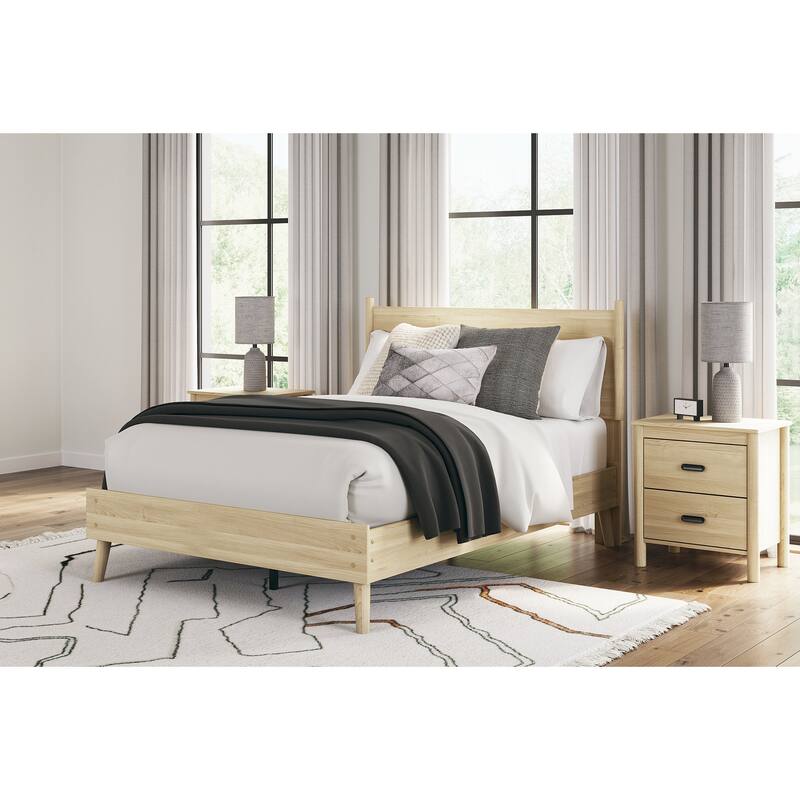 Signature Design by Ashley Cabinella Beige Platform Panel Bed - Full