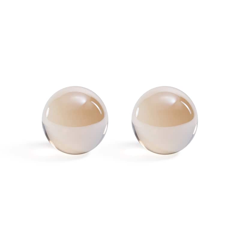Decorative Crystal Glass Balls, Set of 2