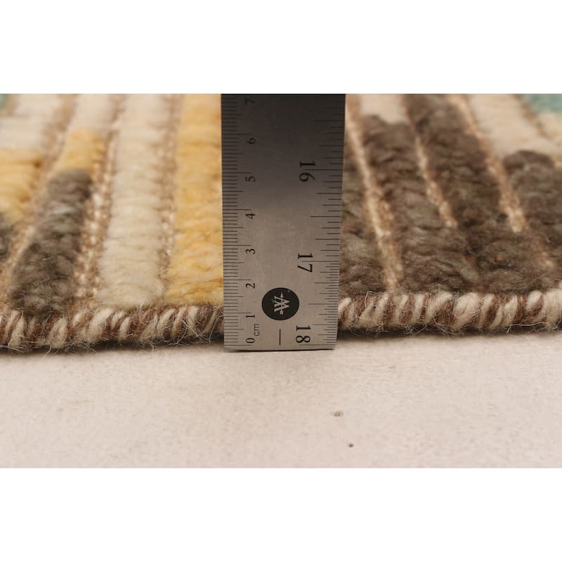 ECARPETGALLERY Hand-knotted Tangier Beige Wool Rug - 6'8 x 9'10