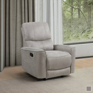 Azalea Polished Microfiber Rocker Reclining Chair