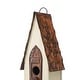 preview thumbnail 13 of 32, Glitzhome 13"H Retro Wooden Distressed Garden Birdhouse - 4.5"L x 4.25"W x 13.25"H