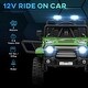 preview thumbnail 12 of 14, 12V Kids Ride-On Truck with Remote Control, Dual Motors, 3-Speed, Suspension Wheels, LED Lights, Music & Horn, Ages 3-6