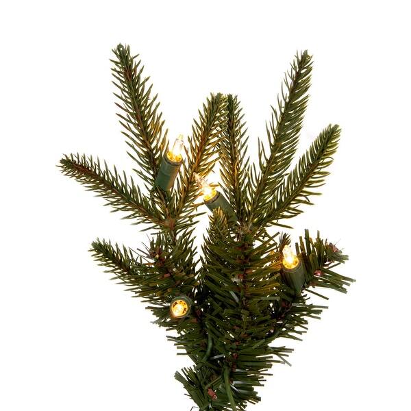 Vickerman 3.5' Bixley Pencil Fir Artificial Christmas Tree, Clear Dura