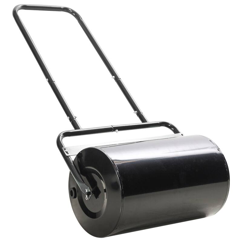 Heavy Duty Steel Lawn Roller with 10 Gallon Water or Sand Fill for Leveling New Grass Frost Damage and Uneven Turf