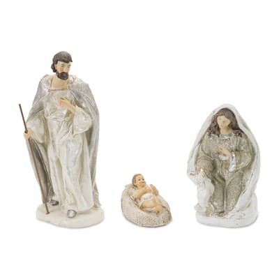 3-Piece Set Holy Family Nativity Christmas Figurines 11.75"