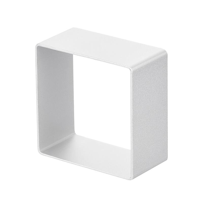 4pcs Metal Cookie Cutter, Aluminum Alloy Square Cookie Cutter for Biscuit Silver