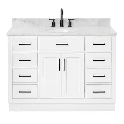 Ariel T049SCW2OVO Hepburn 49" Free Standing Single Basin Vanity Set