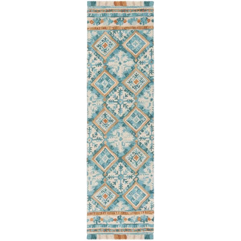 SAFAVIEH Handmade Blossom Kokoro Modern Floral Wool Rug