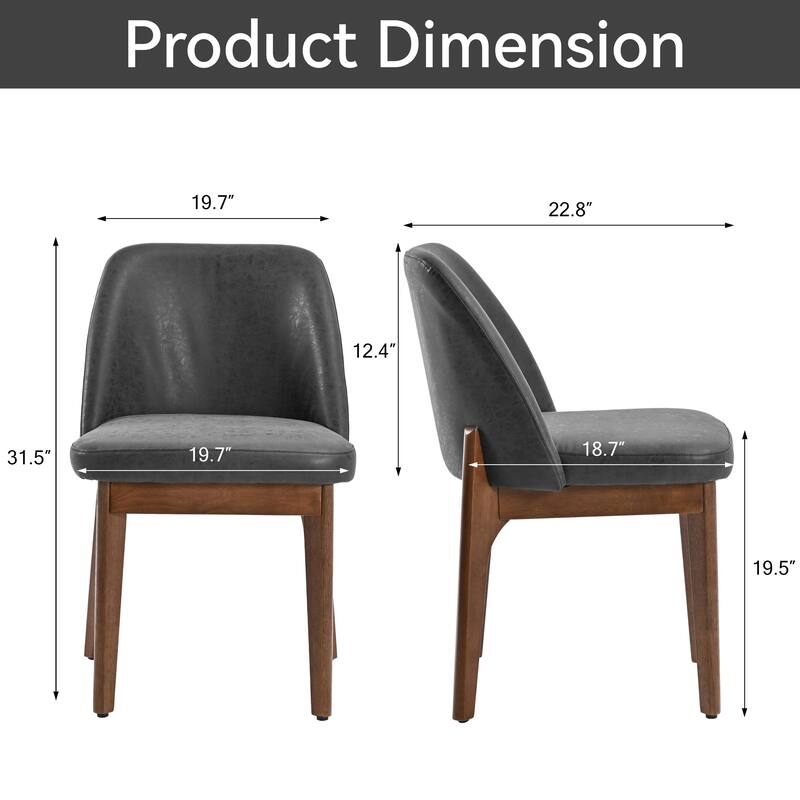 Set of 4 Solid Wood Dining Chair