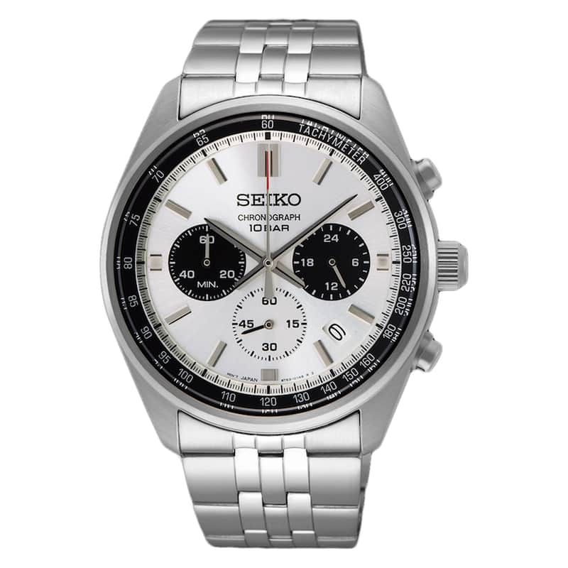 Seiko Men's Chronograph White Dial Watch - SSB425P1 - 6 (36)