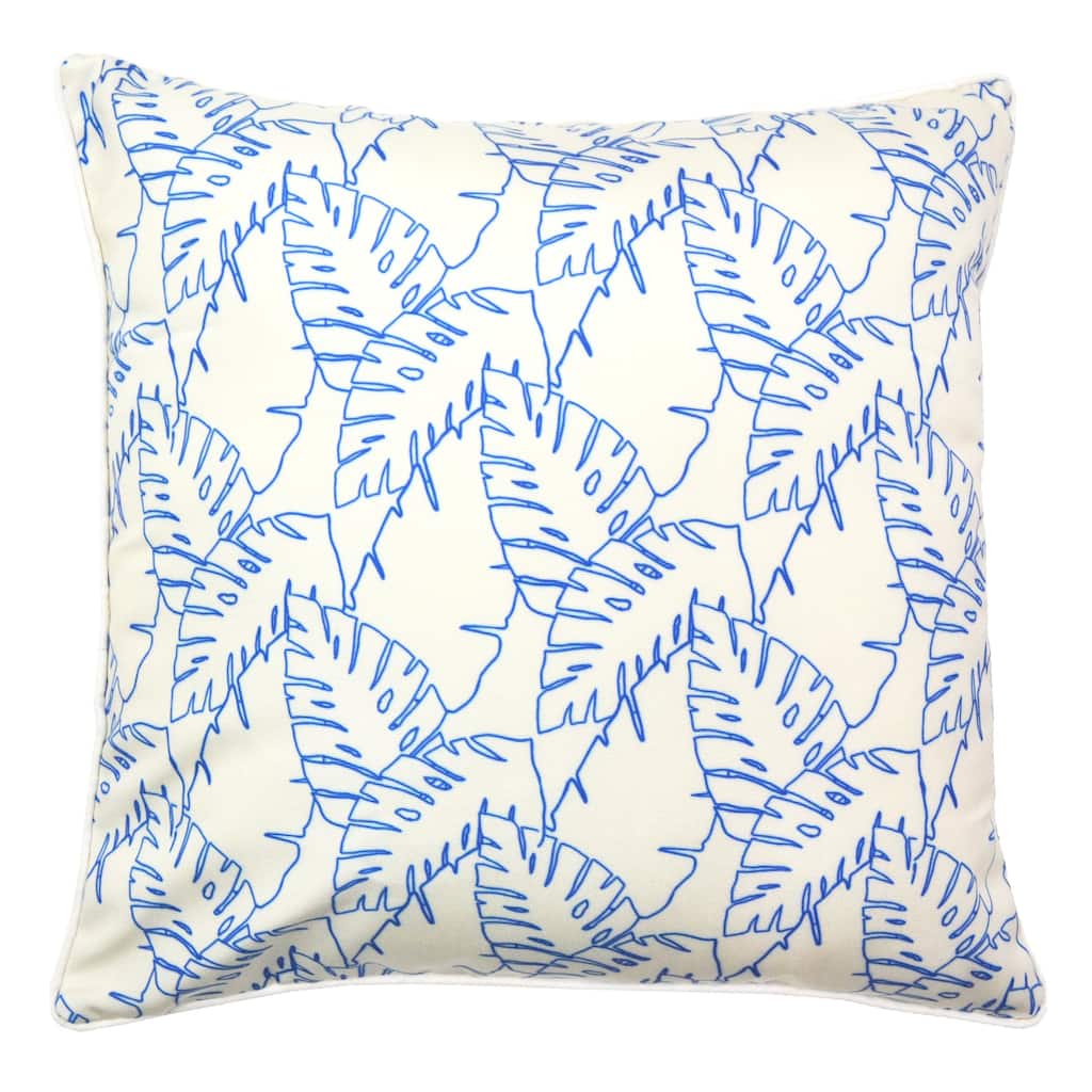 Jiti Outdoor Waterproof Custom Printed Minimal Monstera Leaves Patterned Square Throw Pillows Cushions for Pool Patio Chair