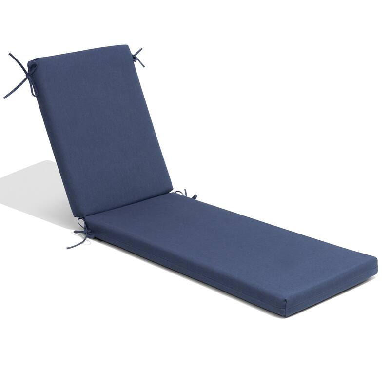 Pellebant Outdoor Patio Chaise Lounge Cushion - 1PC-80'' - NavyBlue