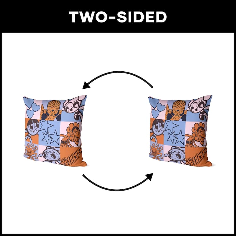 Warner Brothers Powerpuff Girls Throw Pillow