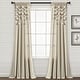 preview thumbnail 1 of 77, Lush Decor Boho Pom Pom Tassel Linen Window Curtain Panel (Single) 52"W x 84"L - Dark Linen