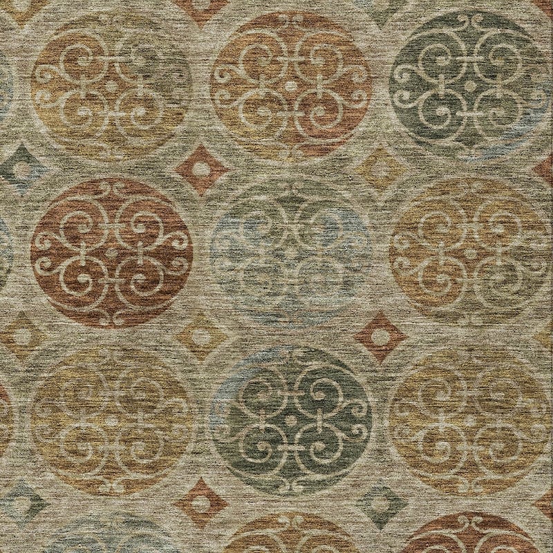 HomeRoots Trellis Transitional Rectangle Outdoor Rug
