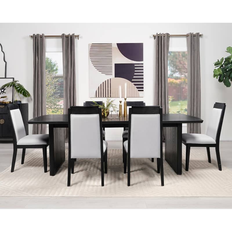 Mason Black with Removable Extension Leaf Dining Table