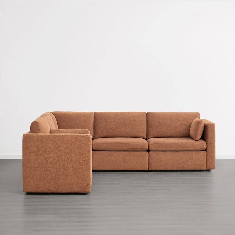 Spruce & Spring Mia Oversized Modular Sectional Fabric Sofa Set