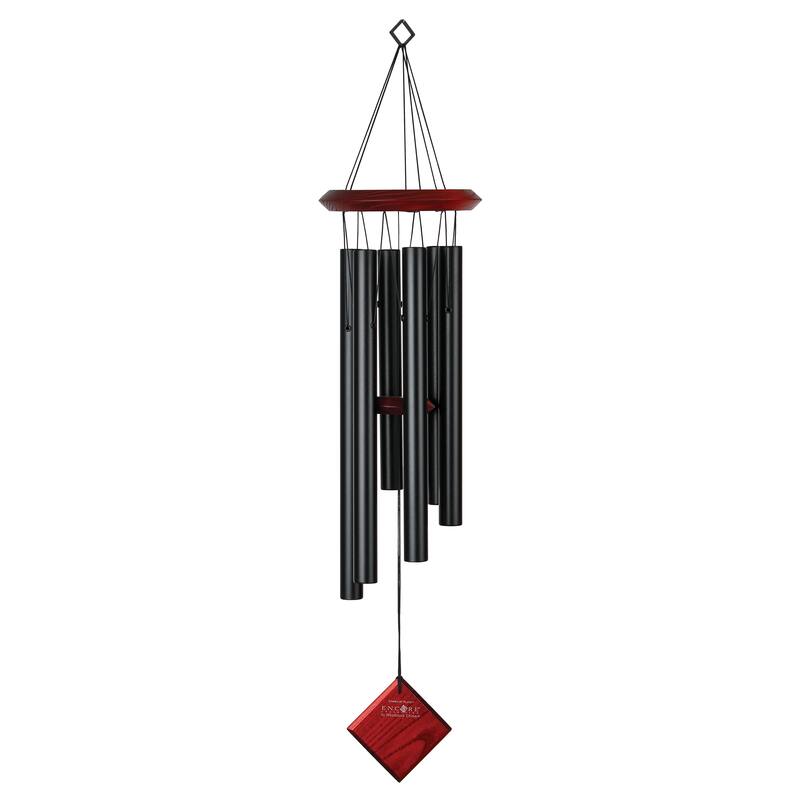 27 in. Woodstock Chimes of Pluto Wind Chime - Black