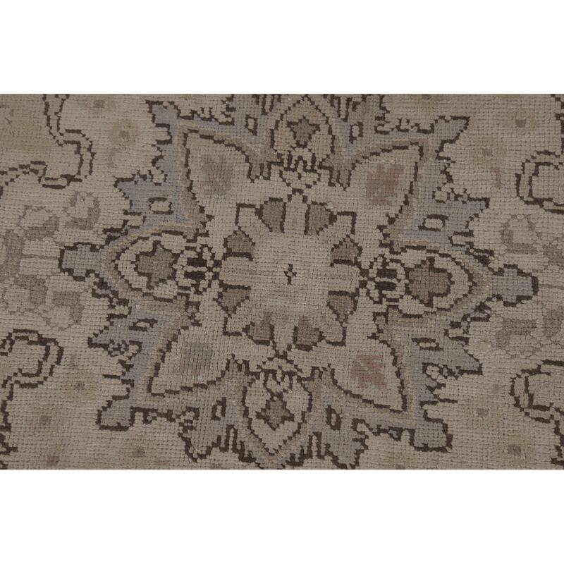 Floral Tabriz Persian Rug Handmade Traditional Wool Carpet - 9'7"x 11'10"