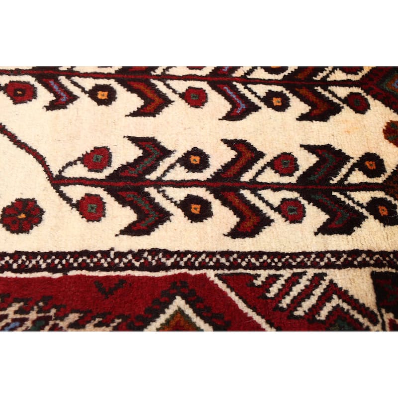ECARPETGALLERY Hand-knotted Teimani Ivory Wool Rug - 3'6 x 6'0