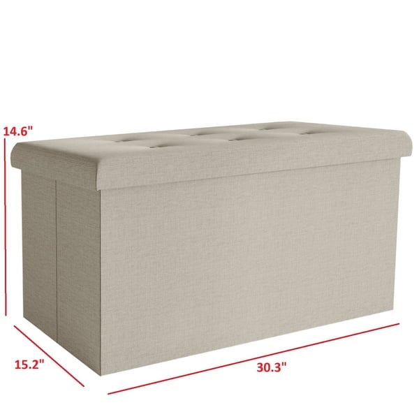 Florence Upholstered Folding Storage Bench