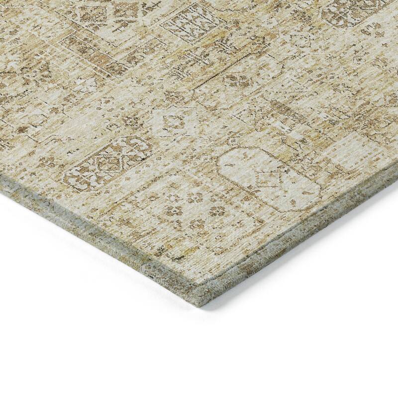 HomeRoots Floral Transitional Rectangle Outdoor Rug