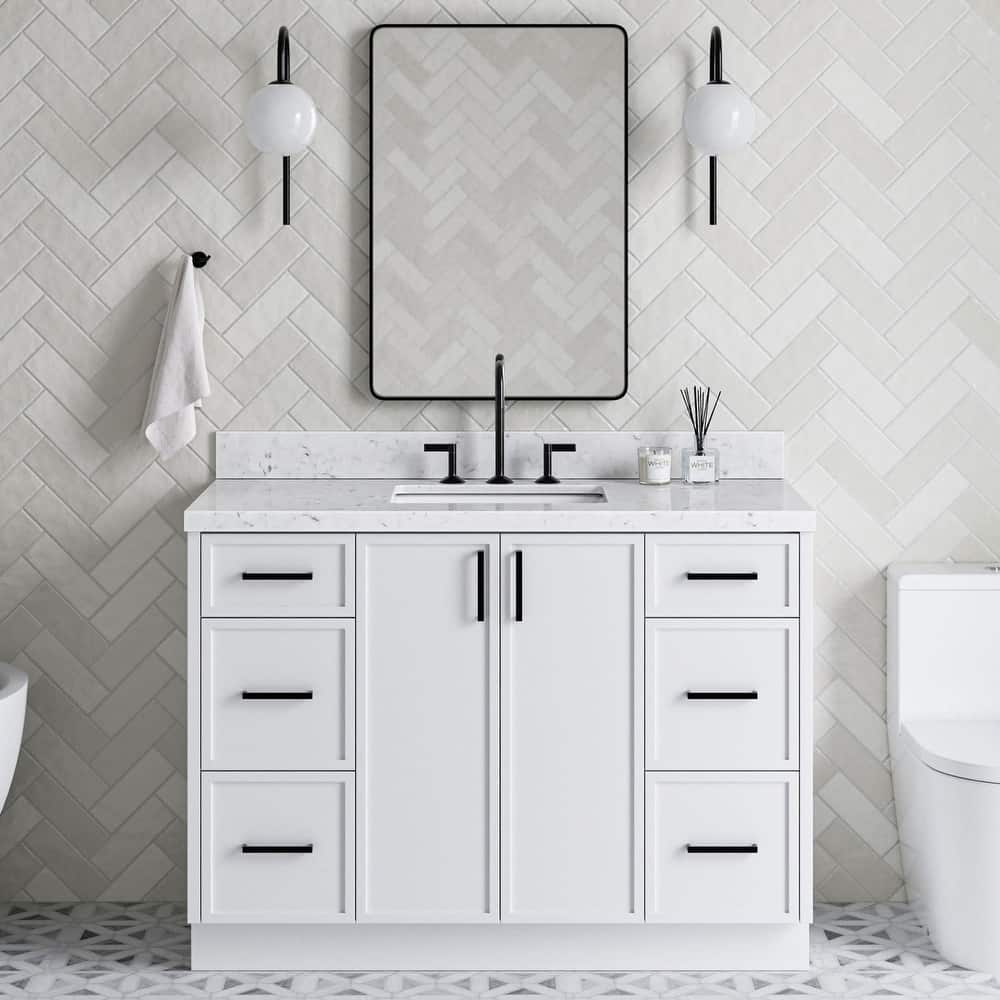 Ariel K48CQRVO Kelly 48" Free Standing Single Basin Vanity Set with