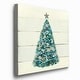 preview thumbnail 2 of 8, Christmas Shell Tree-Premium Gallery Wrapped Canvas - Ready to Hang - Multi-Color