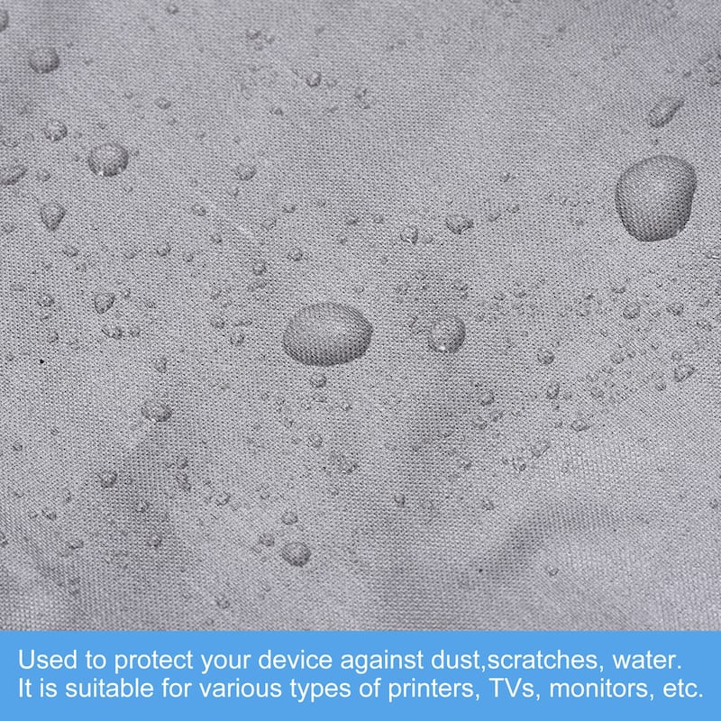 Universal Printer Dust Cover 27.6x17.7x11.8 Inch Oxford Fabric Antistatic Silver