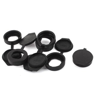 thumbnail image 2 of 3 Pcs Rubber Key Panel Cam Lock Dust Waterproof Cover Black - On Sale 2 of 14