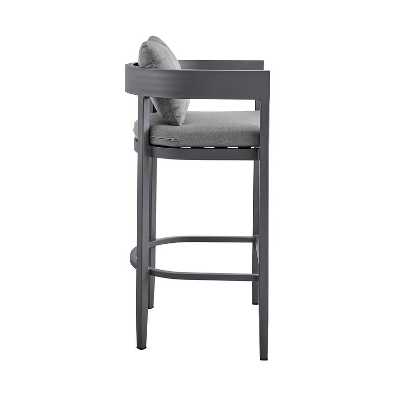 Argiope Grey Aluminum Outdoor 5-Piece Bar Height Dining Set